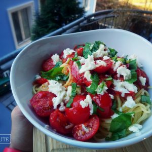 Spaghettini mit Büffelmozzarella