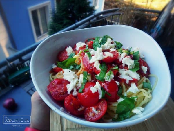 Spaghettini mit Büffelmozzarella