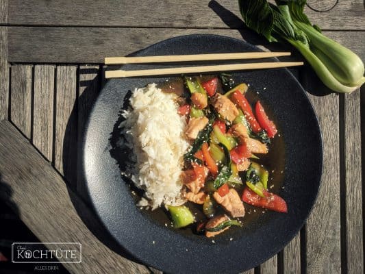 Teriyaki-Lachs mit Pak-Choi