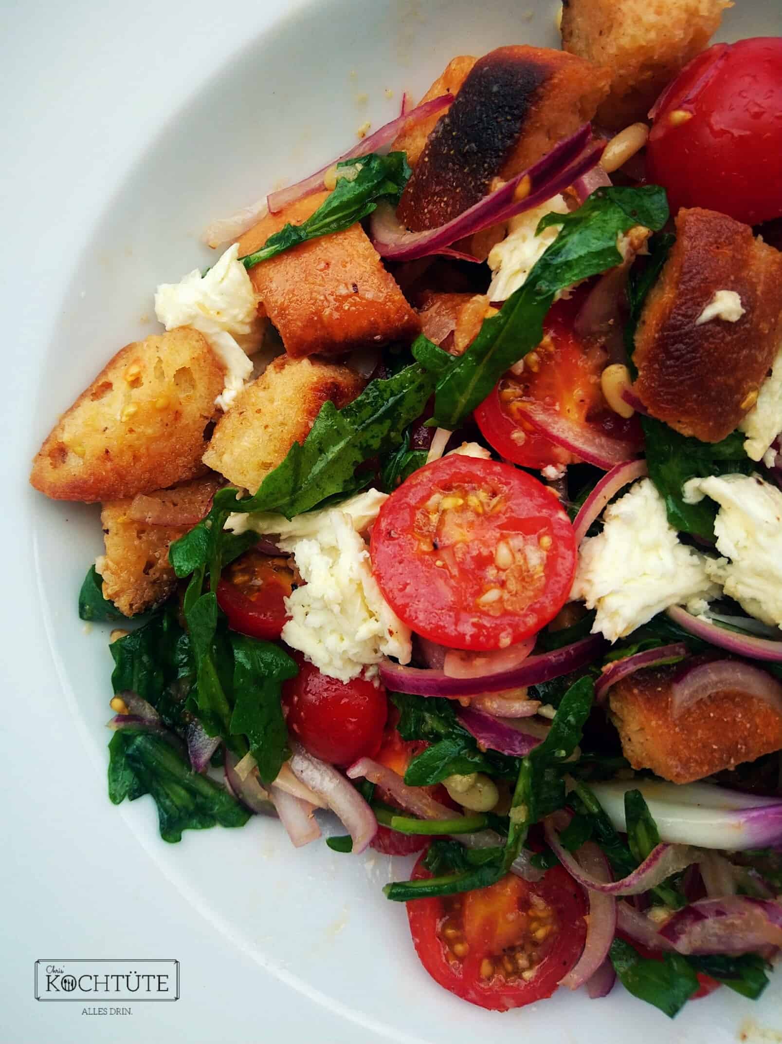 Panzanella - Italienischer Tomaten-Brot-Salat | Chris&amp;#39; Kochtüte ...