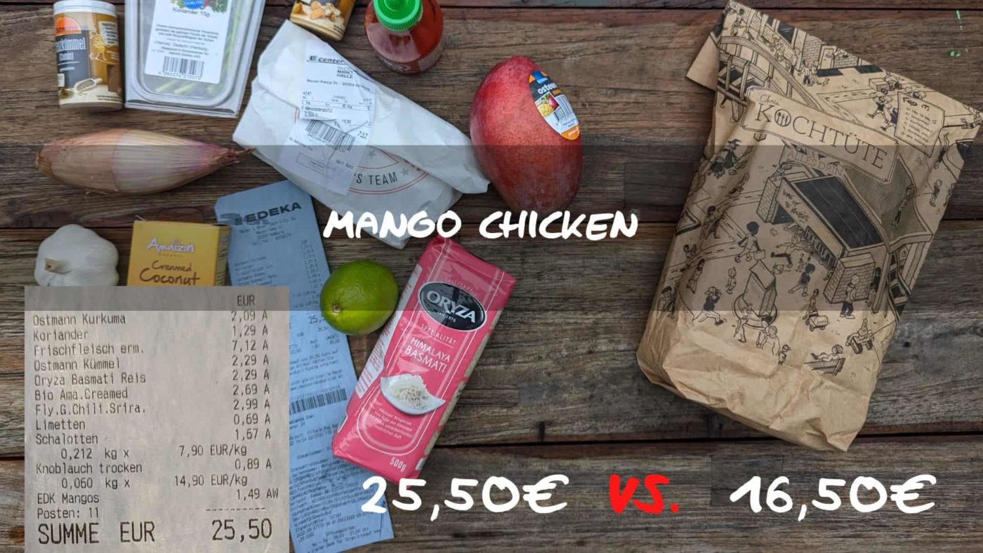 Mango Chicken Supermarkt vs. Kochtüte