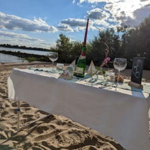 Kochevent am Elbstrand